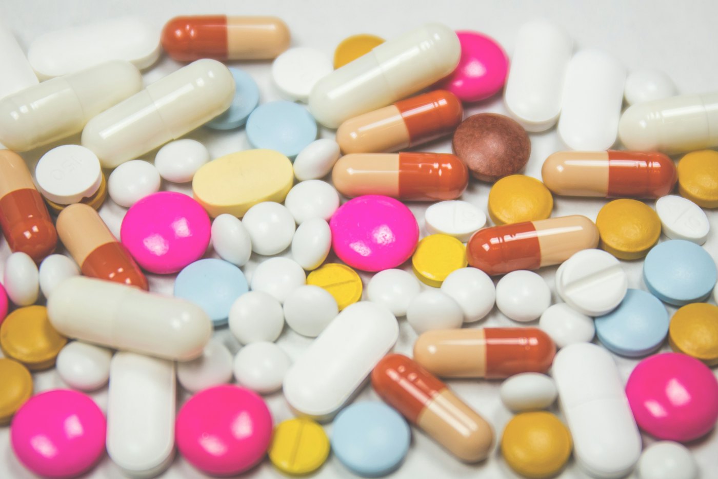Capsules in an open hand